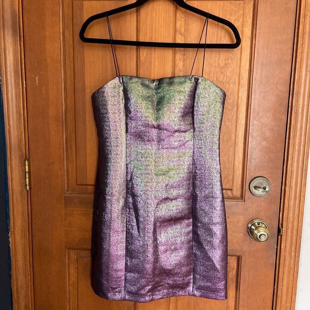 LIKELY Hayley Multicolor Metallic Mini Dress SZ 6 Prom - Picture 2 of 7